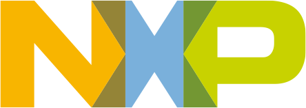 NXP Logo - Uppercase sans-serif NXP in orange, blue, and green