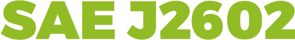 SAE J2602 Logo - Heavy weight green sans-serif type